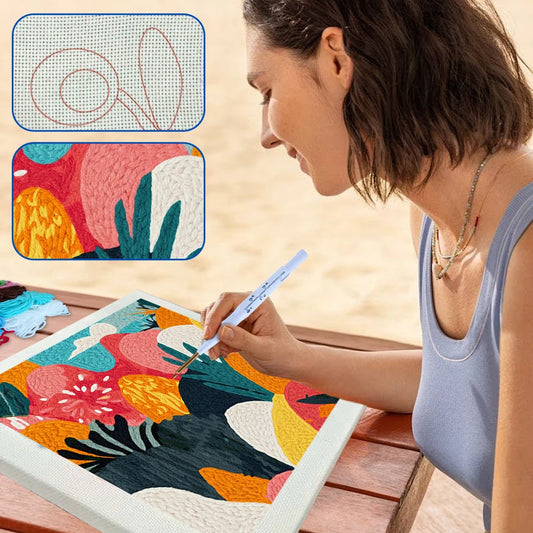 Kit de Punch needle - 25cm x 25cm