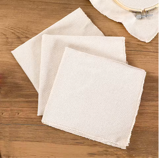 Set de 3 toiles de punch needle - 26cm x 26cm